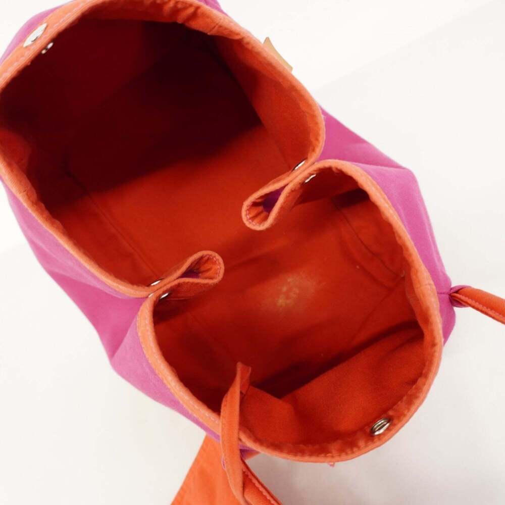 Hermes Sac Baga Tote Bag, Canvas, Red/Pink, Women's, P2762543 - Picture 4 of 12